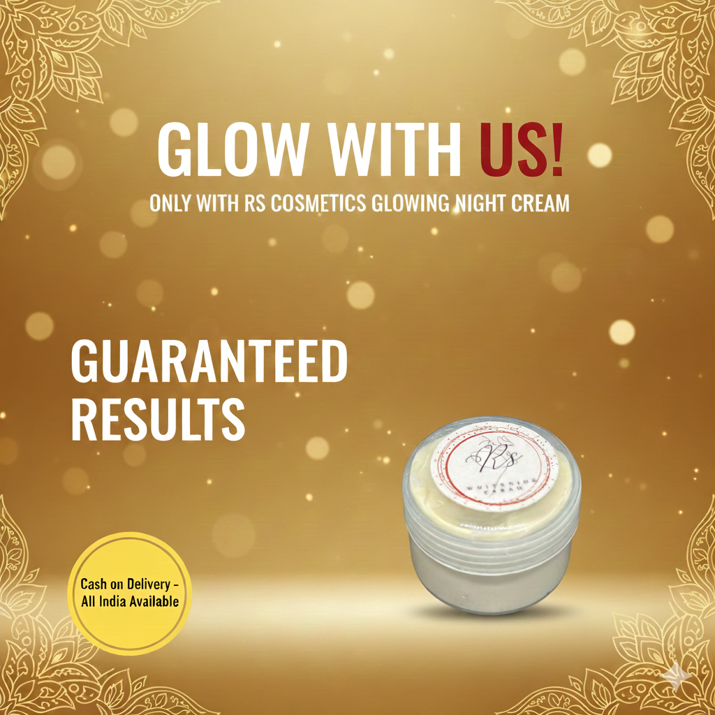 RS Whitening Cream One - Advanced Night Cream for Pigmentation, Acne Scars & Skin Brightening